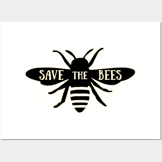Save The Bees Wall Art by nicolasleonard
